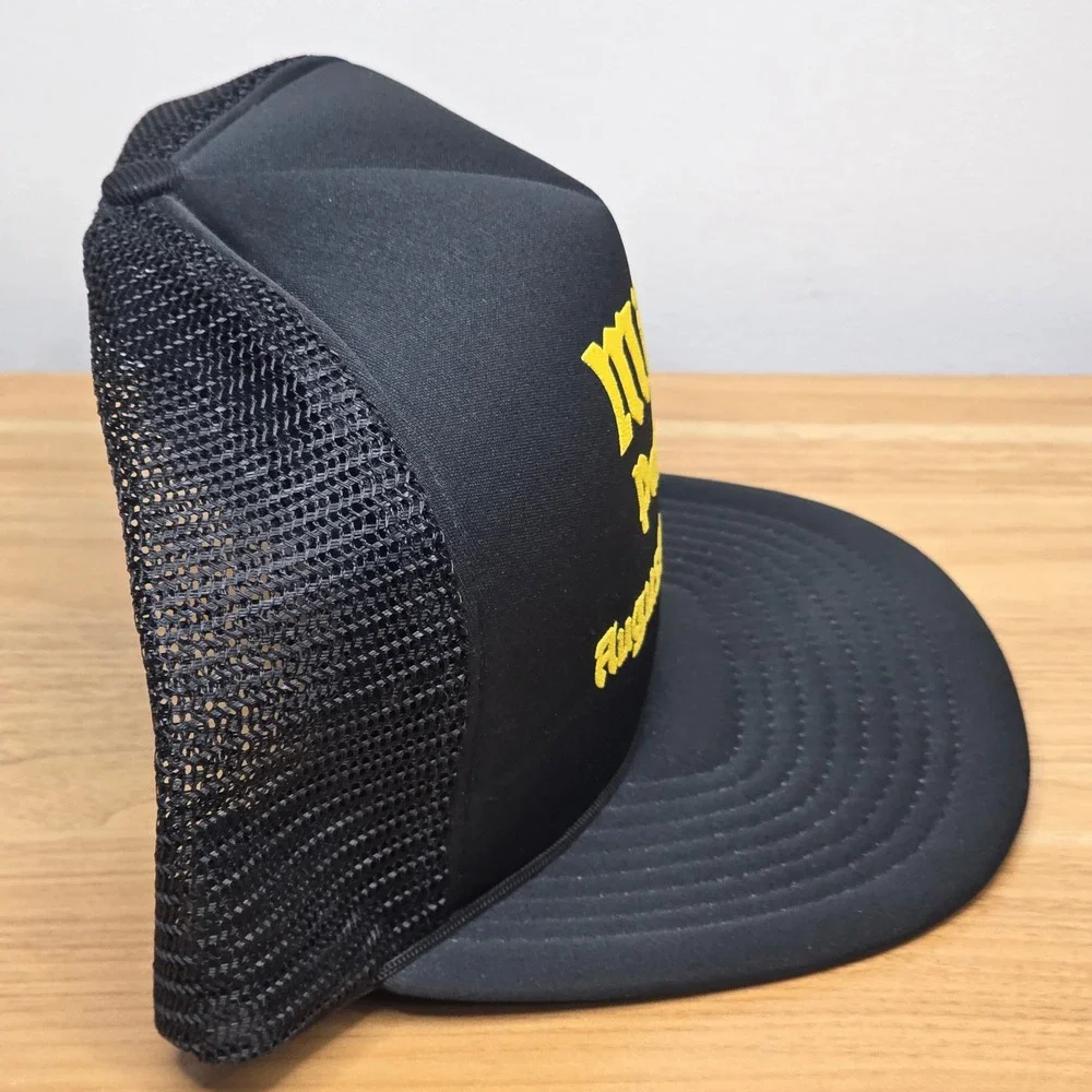 Vintage Winner Miller Parts Co Kansas Trucker Hat Mens OSFA Black Snapback Mesh
